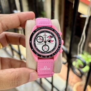 Omega x Swatch Bioceramic Moonswatch Pink