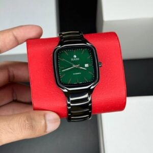 Rado True Square Black Green Dial Quartz